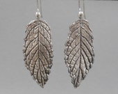 Mojito Mint Leaf Earrings- One of a Kind Fine Silver Jewelry- Cinco de Mayo- Botanical Eco-Friendly Wedding- Spring Summer Garden- Outdoor