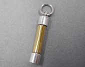 Fine Silver Fuse Charm- 22k Gold- Charm Bracelet for Her Them- STEM Maker Gift- Industrial Electrical- Power Spark Builder- Engineer Current