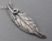Eco-Friendly Botanical Jewelry- Fine Silver Leaf Pendant- Black Swallow-Wort Weed- Shinrin-Yoku- Plant Parent- Mother's Day Gardener Gift