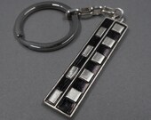 Photo Scale Keychain- Fine Silver Archaeologist Geologist Gift- Photography Reference Key Ring- Ecologist Forestry Earth Science- Real Size
