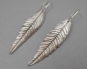Fine Silver Lemon Verbena Earrings- Eco-Friendly Jewelry- Foodie Chef Gift- Unique Botanical Leaves- Plant Parent- Nature Garden Gardener