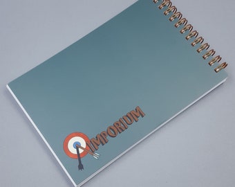 Aimporium Sketchbook- Spiral Bound 110lb (199gsm) White Paper- 4.5x6.75in or 5.5x8.25in- Handmade Art Supplies- Blank