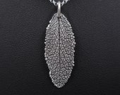 Sage Leaf Fine Silver Pendant- Eco-Friendly Jewelry- Plant Parent Necklace- Gardener Gift- Smudge Herb Spice- Stuffing Kitchen Cooking