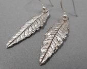 Lemon Verbena Earrings- Fine Silver Eco-Friendly Jewelry- Foodie Chef Gift-One of a Kind Botanical Leaves- Herb Nature Plant Parent Gardener