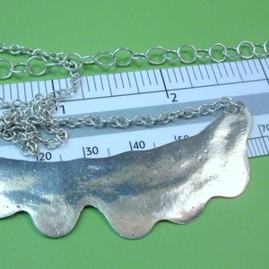 Eco Friendy Jewelry Fine Silver Necklace Dripping in Silver Necklace One of a Kind Jewelry Eco-Friendly Silver Jewelry Liquid Silver image 5