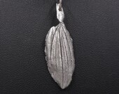 Alstroemeria Leaf Necklace- Fine Silver Pendant- Botanical Peruvian Lily Jewelry- Eco-Friendly Gift for Her Gardener- Inca Lily Plant Parent