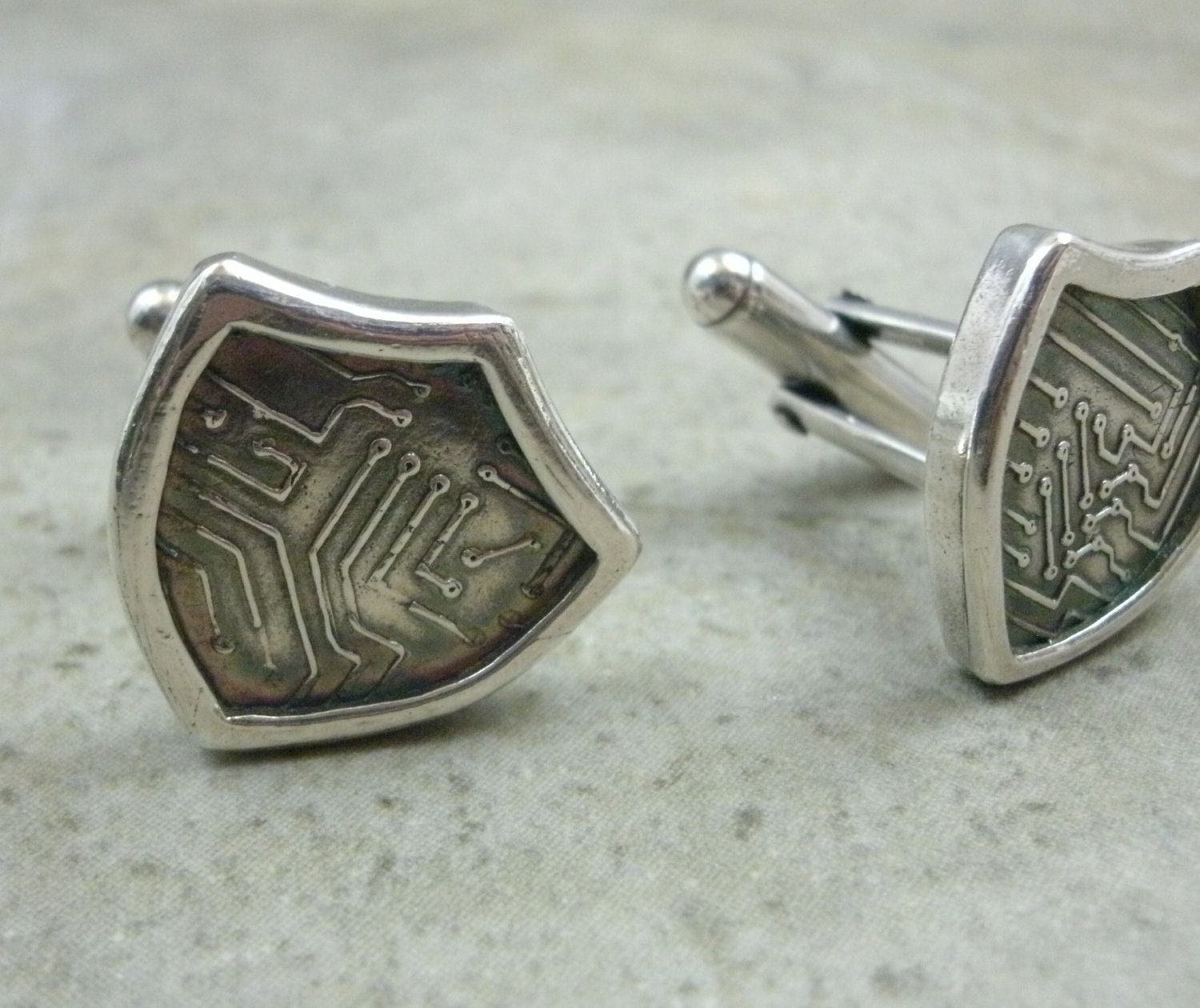 Boutons De Manchette En Argent Sterling - Cadeau Fête Des Pères - Accessoire Costume élégant - Occasion