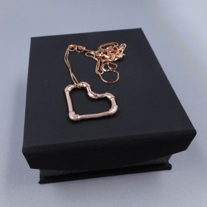 Pipe Fitting Heart Pendant in 14k Gold from Forged Mettle Jewelry
