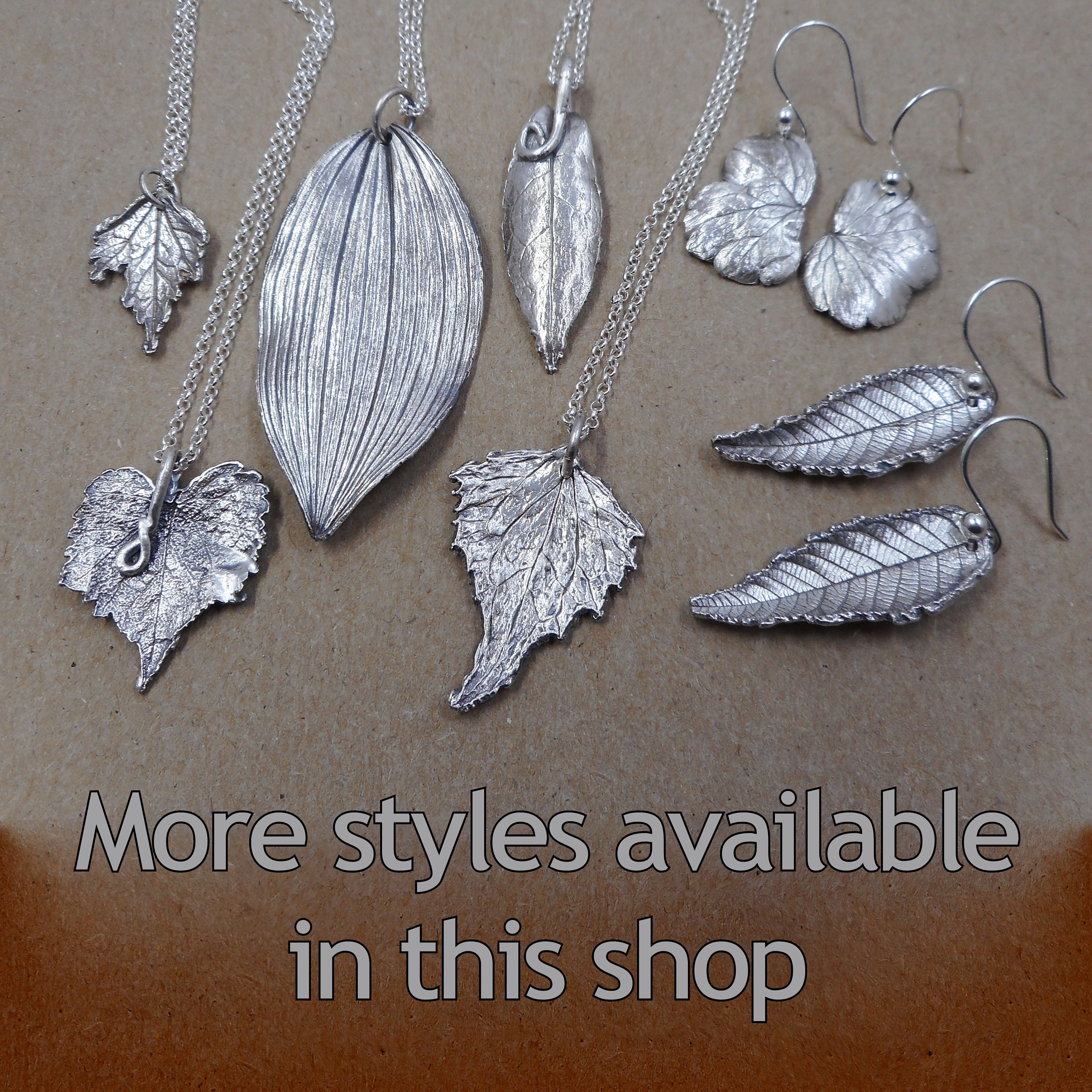 Botanical Grape Leaf Necklace- Vineyard Wedding Jewelry- Eco