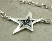 Sterling Silver Ankle Bracelet- Celestial Jewelry- Silver Anklet- Durable Jewelry- Enamel Jewelry- Anklets for Women- Woman Ankle Braclet