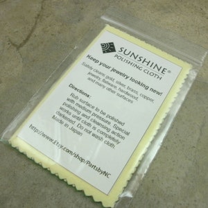 Sunshine Jewelry Polishing Cloth 5x7.5 Inch Yellow Cleaning Cloth for  Buffing Silver, Gold & Copper