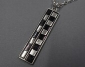 Fine Silver Photo Scale Pendant- Archaeologist Geologist Gift- Photography Bar Necklace- Forestry Earth Science- Adjustable Chain- Real Size