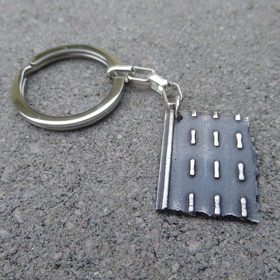 sterling silver car keyring