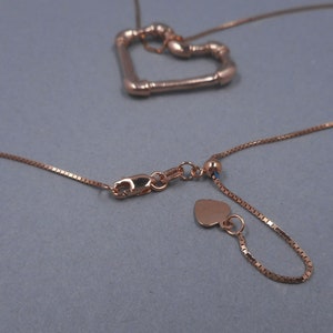 Pipe Fitting Heart Pendant in 14k Gold from Forged Mettle Jewelry