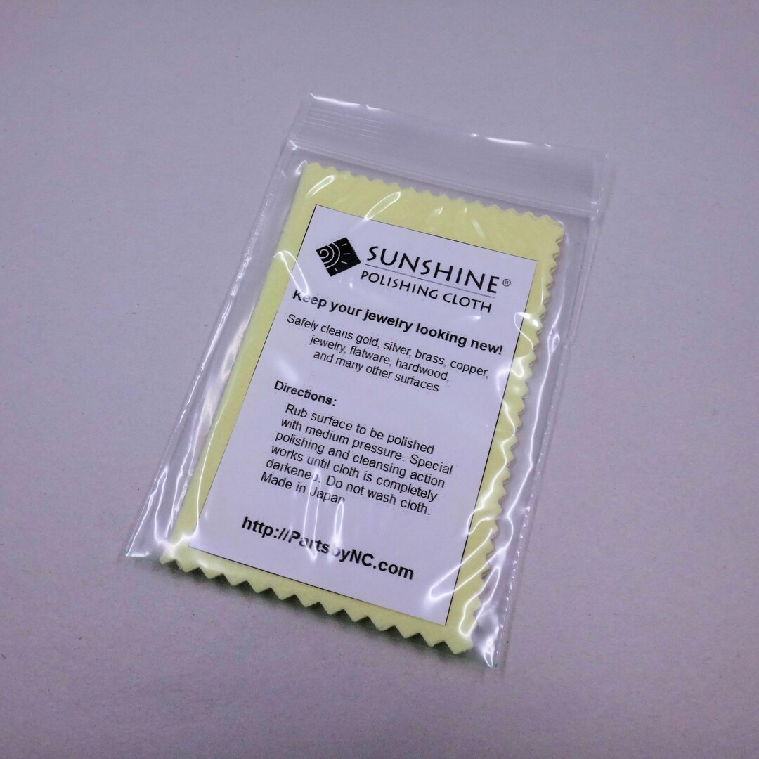 Sunshine Polishing Cloths - 10-Pack Jewelry Cleaning Tube For Silver, Brass, Gold & Copper