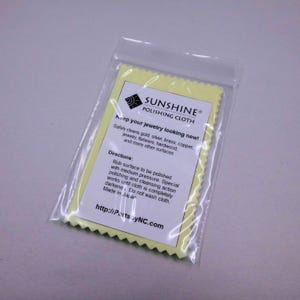 Sunshine Polishing Cloth- Jewelry Cleaner Polish- Sunshine Cleaning Cloth- Safe for Silver Gold Brass Copper Bronze Flatware Hardwood-