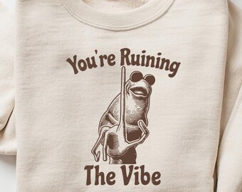 The Worm You're Ruining The Vibe Marcus The Worm Meme Sweatshirt, Marcus The Worm Merch, Funny Meme Shirts, Brain Rot Shirts