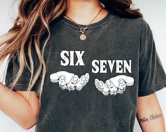 Halloween 6 7 Meme Shirt, Funny Skeleton Hands Tee, Halloween Couples Shirt, Trendy Shirt, Six Seven T-shirt, 67 Couples Tee