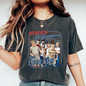 Comfort Legends Never Die Shirt, The Sandlot Shirt, Baseball Squad Crew, Vintage Movie Shirt, Baseball Team Shirt, Sandlot Baseball Shirt
