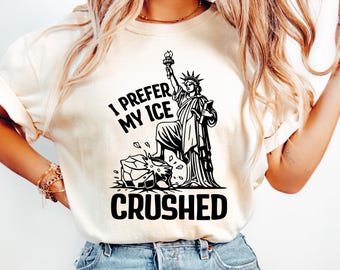 I Prefer My ICE Crushed Anti-ICE Shirt, No Ice Shirt, Anti Ice Tee, Rip Renee Good, Human Rights