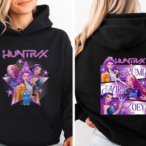 Huntrix Hoodie, Demon Hunters Hoodie, Rumi, Zoey, Mira Hoodie, Korean Super girls Hoodie, Huntrix Idol Merch Hoodie, Korean Pop Lover Hoodie