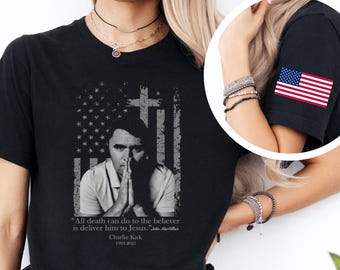 All Death Can Do to the Believer Is Deliver Him to Jesus Shirt, Charlie Kirk Christian Activist Shirt, Charlie Kirk Tribute Shirt