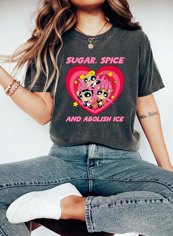 Sugar Spice Abolish Ice Shirt, Anti Ice Shirt, Due Process Shirt, Chinga La Migra Shirt, Fdt Social Justice Shirt, Retro Mid Century Tee