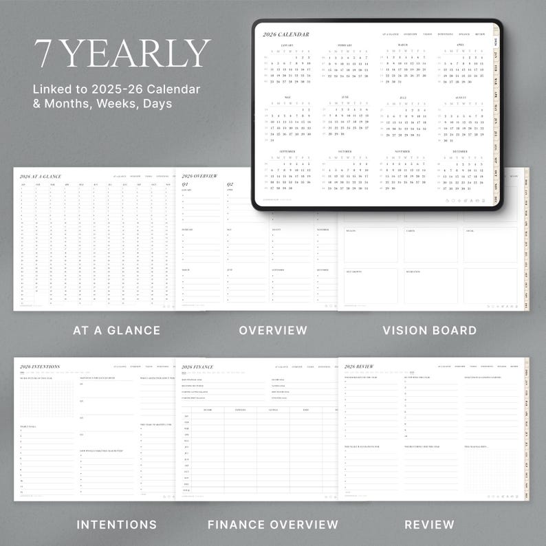 2026 ADHD Digital Planner for Goodnotes iPad | Daily, Weekly, Monthly ...