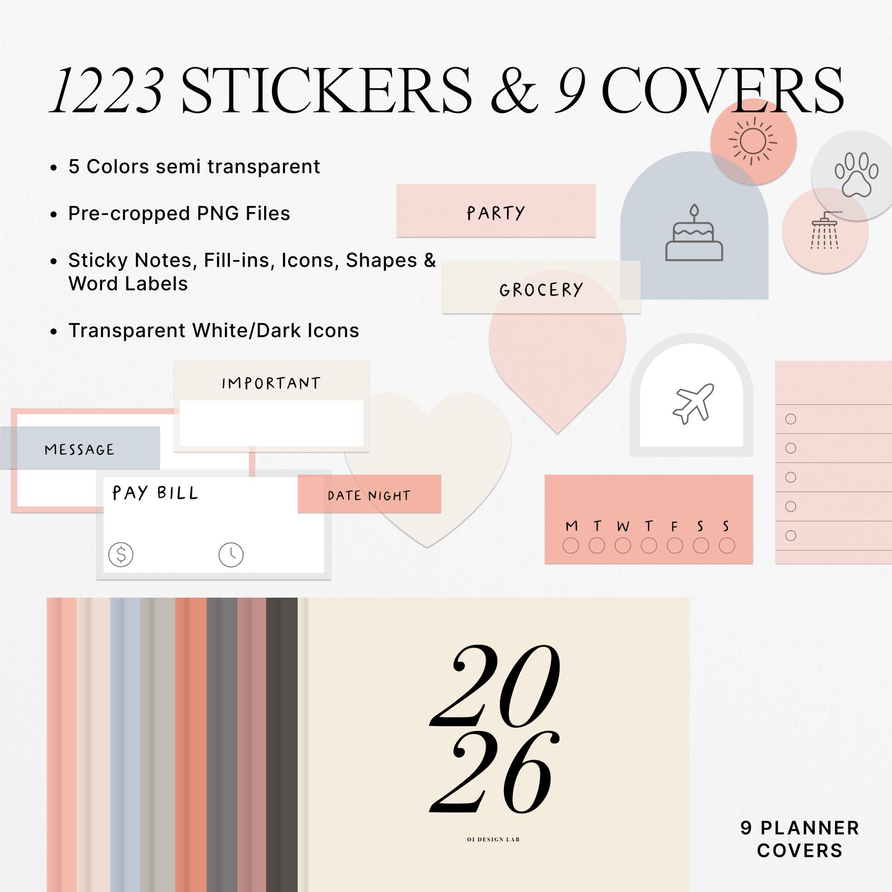 2026 Digital Planner for Goodnotes, iPad & Tablet | Dated | Landscape ...