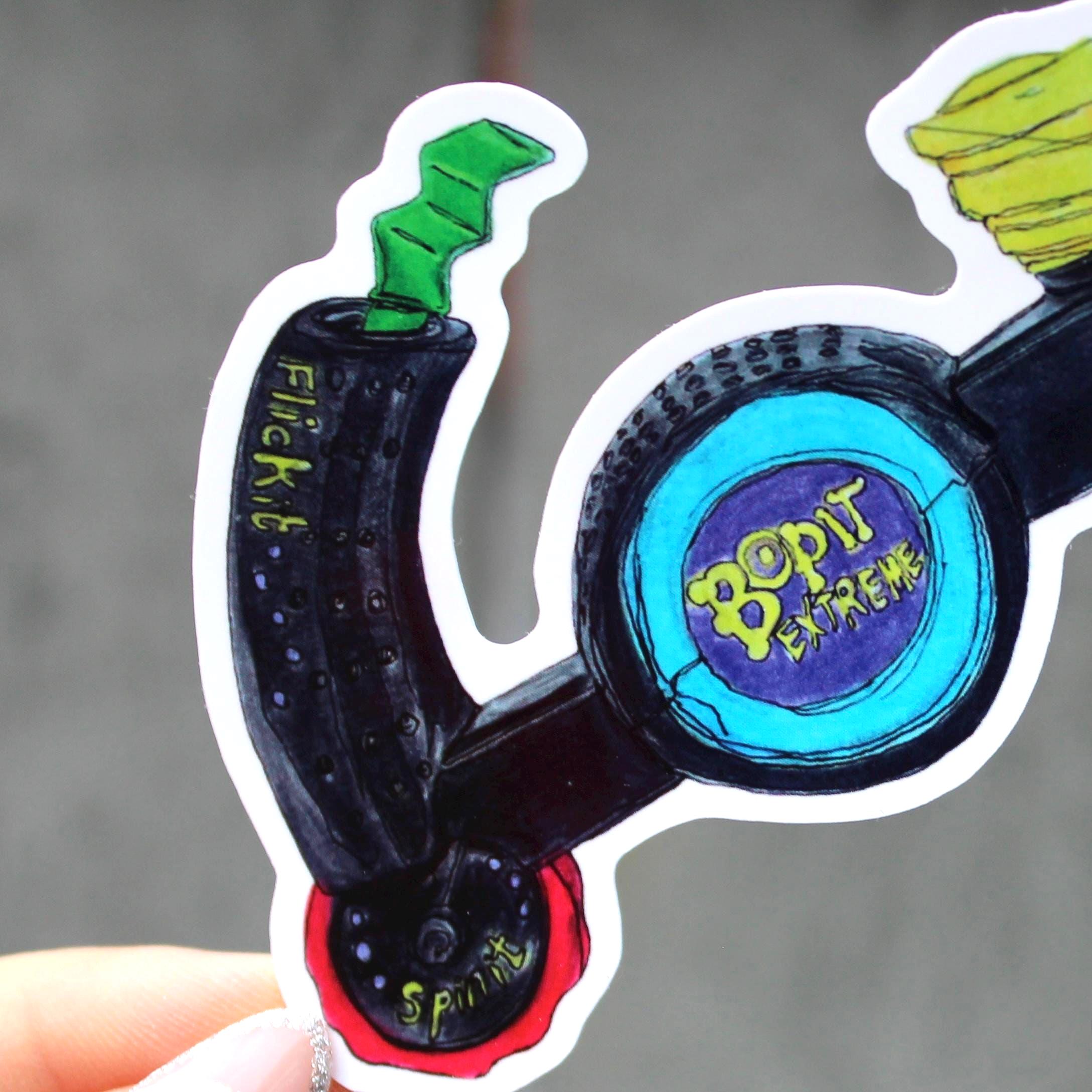 Hand Drawn Bop It Vinyl Sticker | Kidcore Decal - Etsy