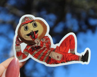 Hand Drawn Brutus Buckeye Vinyl Sticker | Ohio State Decal