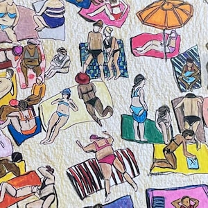 Hand Drawn Beach Scene | Gift for Summer Lovers