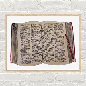 Hand gezeichnetes Wörterbuch