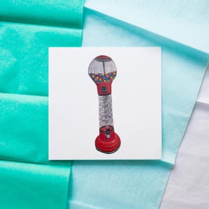 Hand Drawn Gumball Machine Print