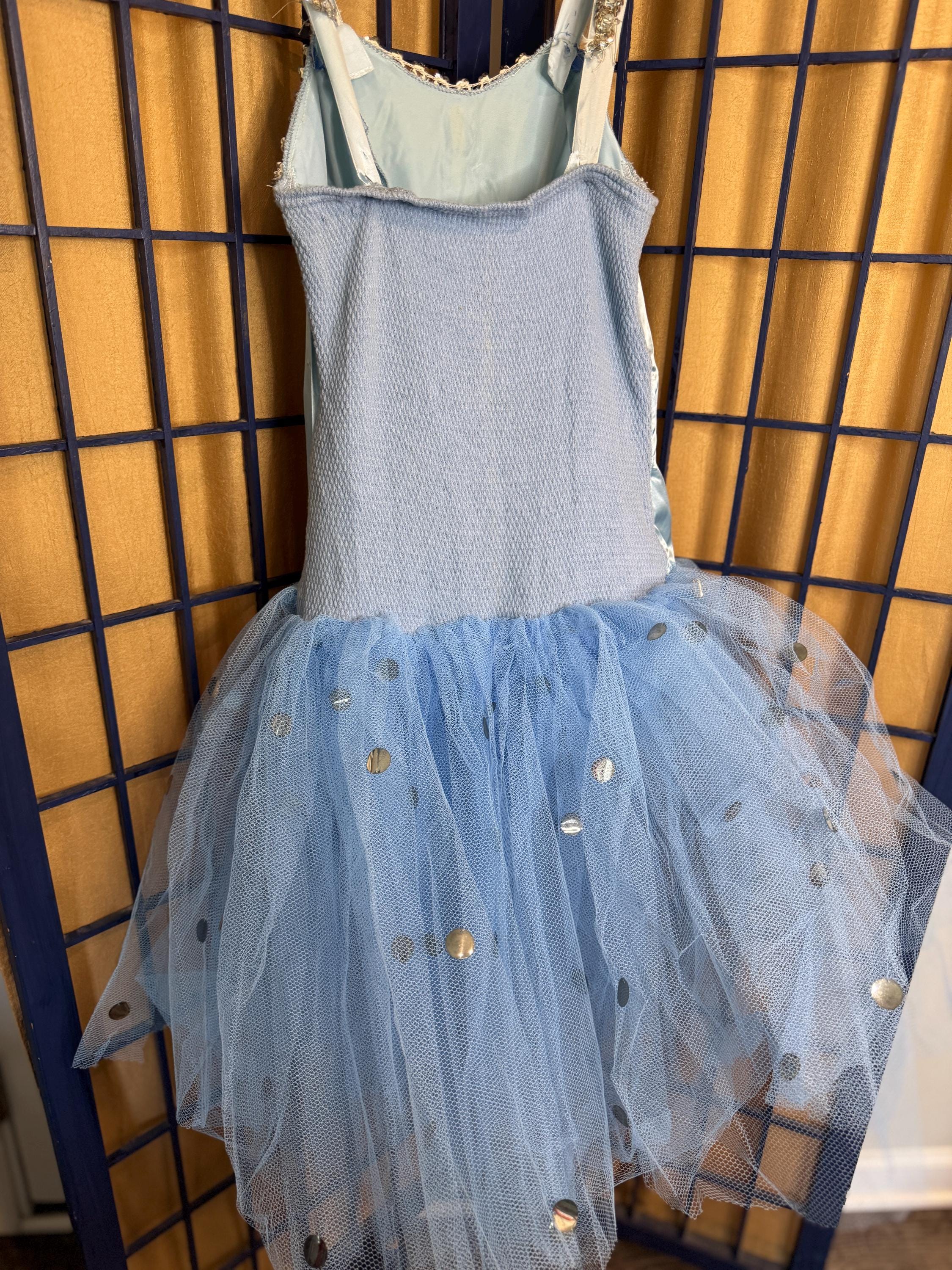 Vintage Curtain Call Dance Costumes Blue Cinderella Ballet Small - Etsy