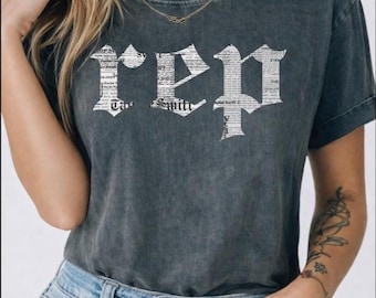 Rep Era Shirt, Vintage Graphic Tee, Comfort Colors Shirt, Oversized Aesthetic T-Shirt, Trendy Fan Gift