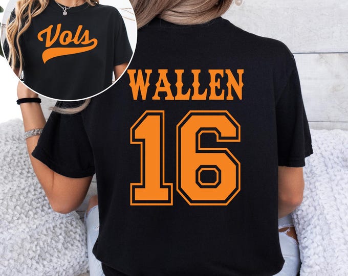 Orange and White Game Day Tee • Retro Southern Football Shirt