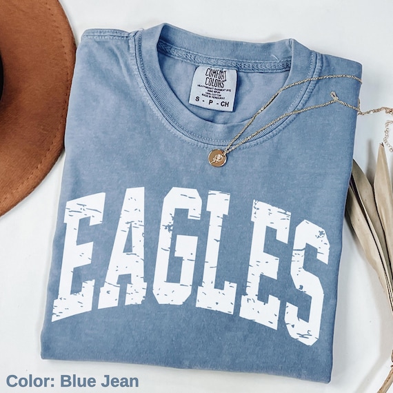 Vintage Eagles Shirt, Comfort Colors Football Tee, Gameday Apparel