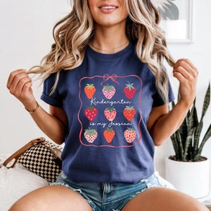 Comfort Colors Kindergarten Teacher Shirt, Kindergarten Shirt, Kindergarten Is My Jam, Kindergarten Teacher Gift, Kinder Crew, Kinder Squad.