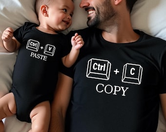 Matching Father Son Shirts, Copy Paste Dad and Baby Outfit