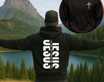 Retro Jesus Hoodie, Christian Bible Verse Sweatshirt