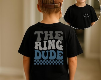 Custom The Ring Dude Kid Shirt, Ring Bearer Baby Romper, Ring Security Toddler, Bridal Party Shirt, Wedding Rehearsal Tees, Proposal Gift.