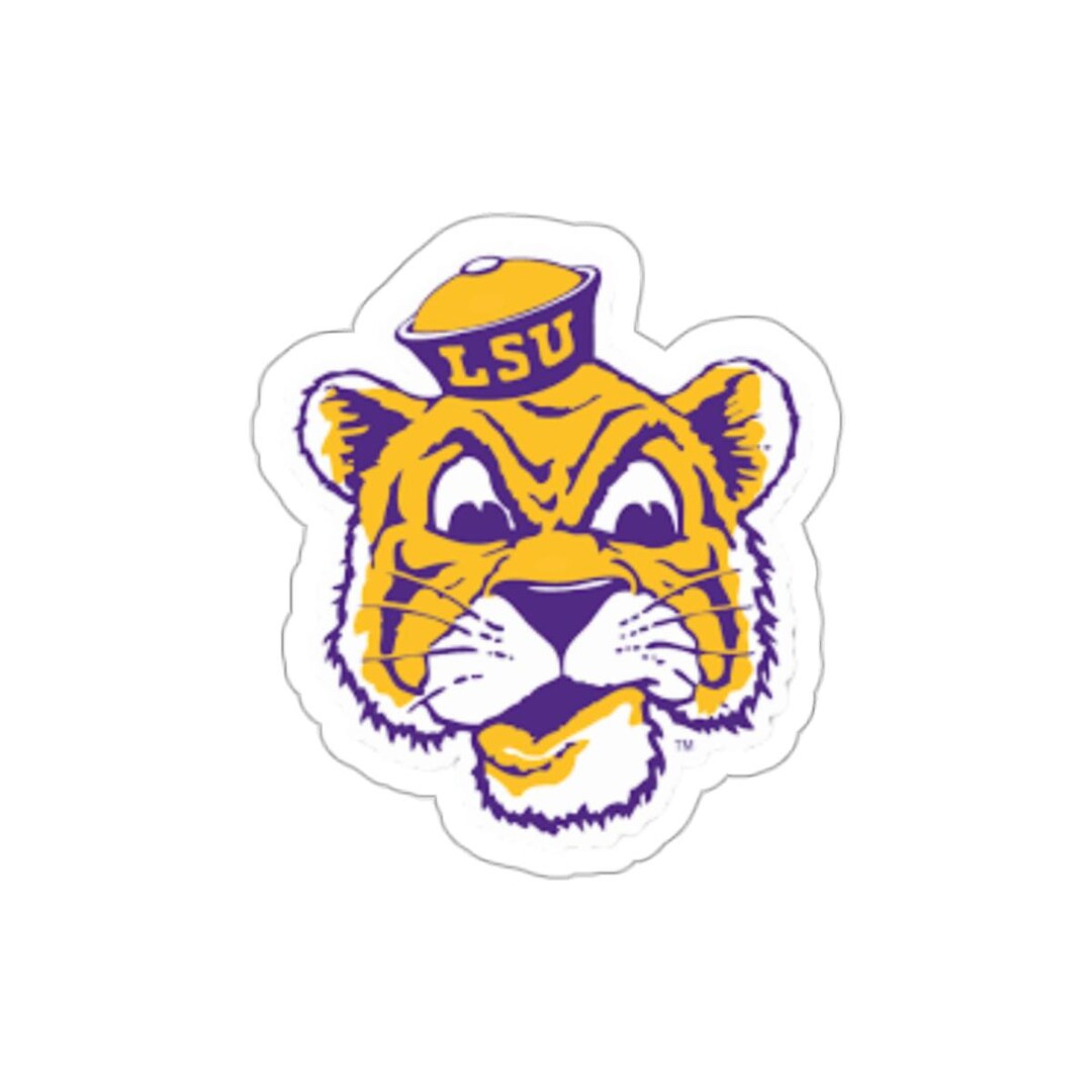 LSU Mike the Tiger Die-cut Stickers - Etsy