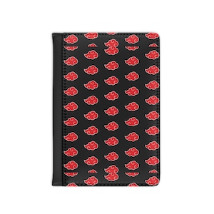Akatsuki, capa para passaporte, carteira de viagem estilosa, porta-cartões personalizado para amantes de viagens, presente perfeito para aventureiros