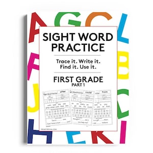 1st Grade Sight Word Practice Worksheets Part 1– 15 Printable Pages for First Grade | Spelling & Reading PDF Activities for Kids