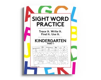 Kindergarten Sight Word Worksheets: Reading & Spelling Activities (PDF Download)