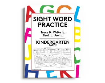Kindergarten Sight Word Worksheets: Reading & Spelling Activities (PDF Download)