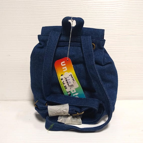 Y2K Denim Beaded Mini-Backpack - image 2