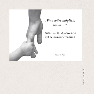30 Impulskarten Inneres Kind | Was wäre wenn | 30 Reflexionskarten PDF | Achtsamkeit und Reflexion | Pause & Page | Digital Download
