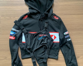 Conjunto de body y top corto Jaguar Formula1 (Spandex + Poliéster)